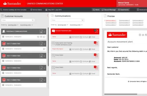Interfaz de Unified Communication Center